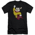 thumbnail image 1 of Mighty Mouse Classic Hero Premium Canvas Adult Slim Fit 30/1 T-Shirt Black, 1 of 1