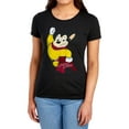 thumbnail image 1 of Mighty Mouse Classic Hero Women's T Shirt (Medium) Black, 1 of 5