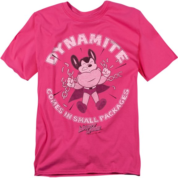Mighty Mouse Dynamite Adult 18/1 T-Shirt Hot Pink