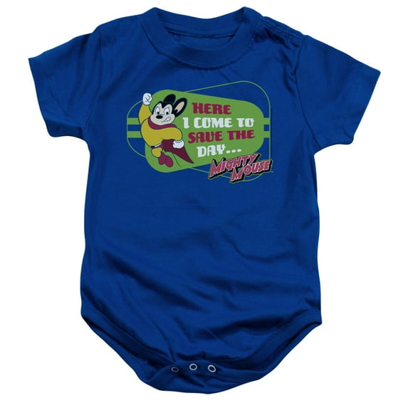 Mighty Mouse Baby Boys' Here I Come Bodysuit 6 - 12 Months Royal