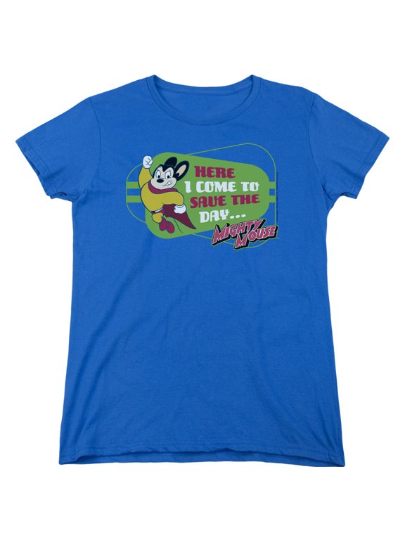 Mighty Mouse - Here I Come - Women's Short Sleeve Shirt - Medium