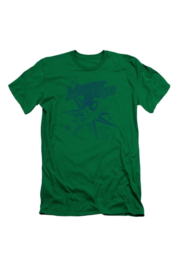 Mighty Mouse Men's Mighty Mouse Slim Fit T-shirt Green
