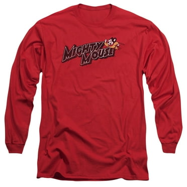 Mighty Mouse - Might Logo - Long Sleeve Shirt - Large