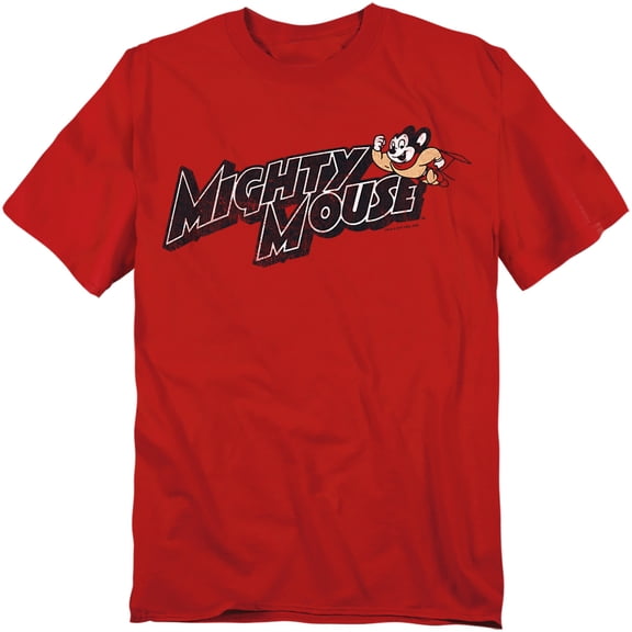 Mighty Mouse - Might Logo - Short Sleeve Shirt - Medium