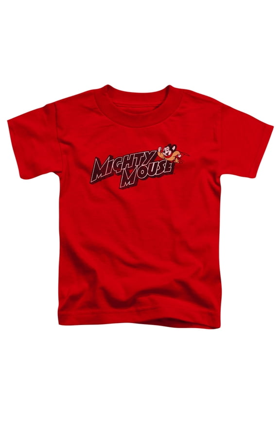 Mighty Mouse - Might Logo - Toddler Short Sleeve Shirt - 2T