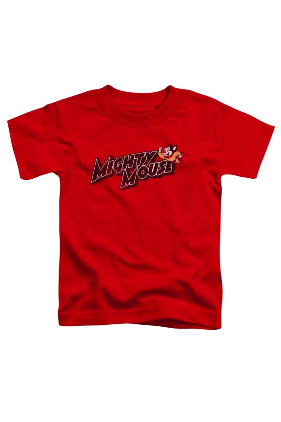 Mighty Mouse - Might Logo - Toddler Short Sleeve Shirt - 3T