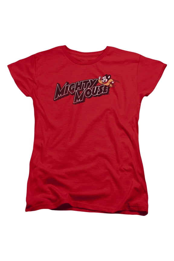 Mighty Mouse - Might Logo - Women's Short Sleeve Shirt - Small