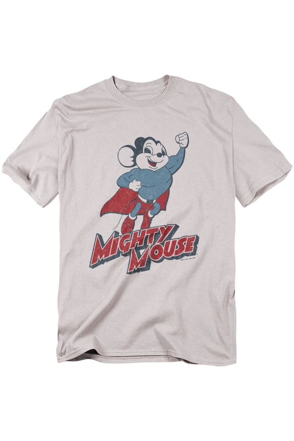 Mighty Mouse Mighty Blast Off Officially Licensed Adult T-Shirt M