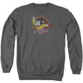 thumbnail image 1 of Mighty Mouse Mighty Circle Adult Crewneck Sweatshirt Charcoal, 1 of 1