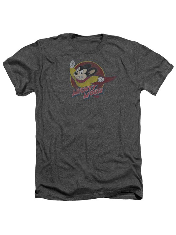 Mighty Mouse - Mighty Circle - Heather Short Sleeve Shirt - Small