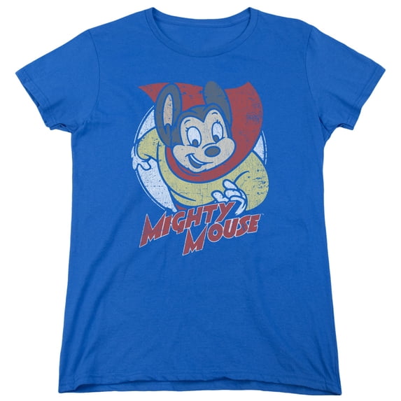 Mighty Mouse Mighty Circle Women's T-Shirt Royal Blue