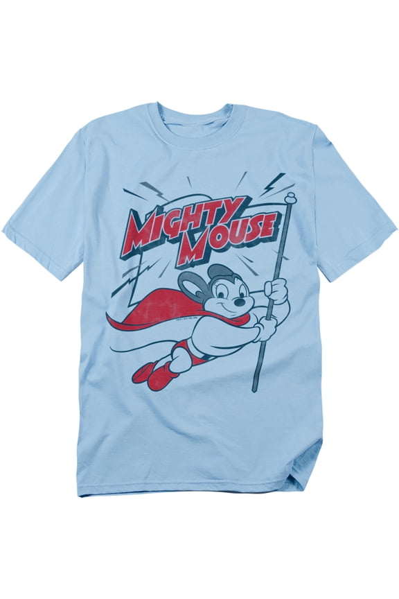 Mighty Mouse Men's Mighty Flag T-shirt X-Large Blue