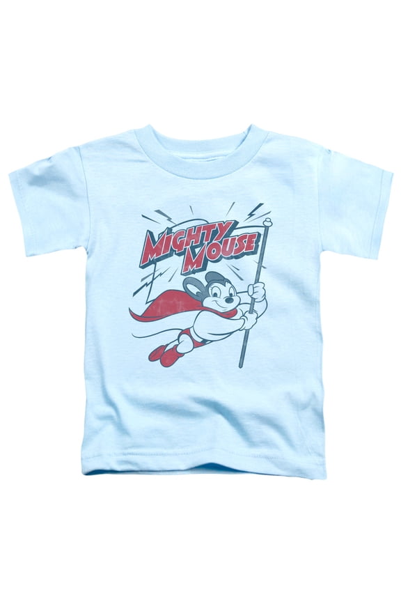 Mighty Mouse - Mighty Flag - Toddler Short Sleeve Shirt - 4T