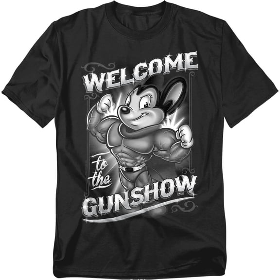 Mighty Mouse - Mighty Gunshow - Short Sleeve Shirt - Small
