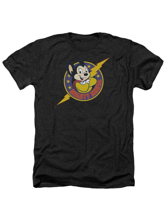 Mighty Mouse - Mighty Hero - Heather Short Sleeve Shirt - Medium