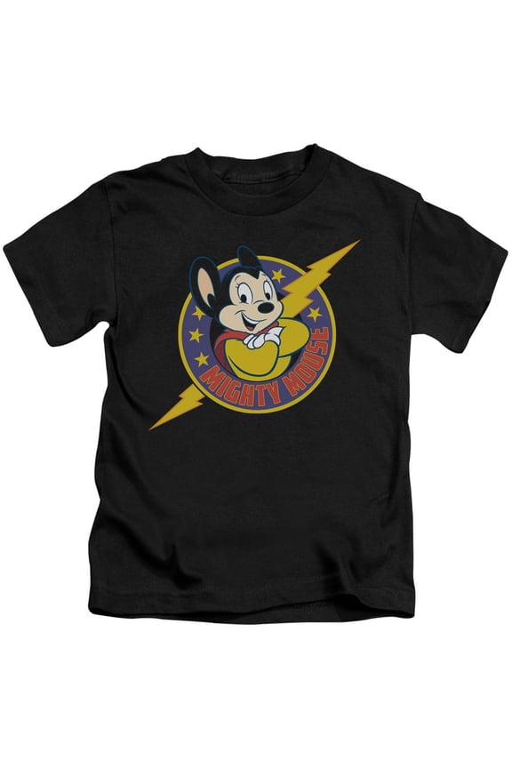 Mighty Mouse Mighty Hero Youth 18/1 T-Shirt Black