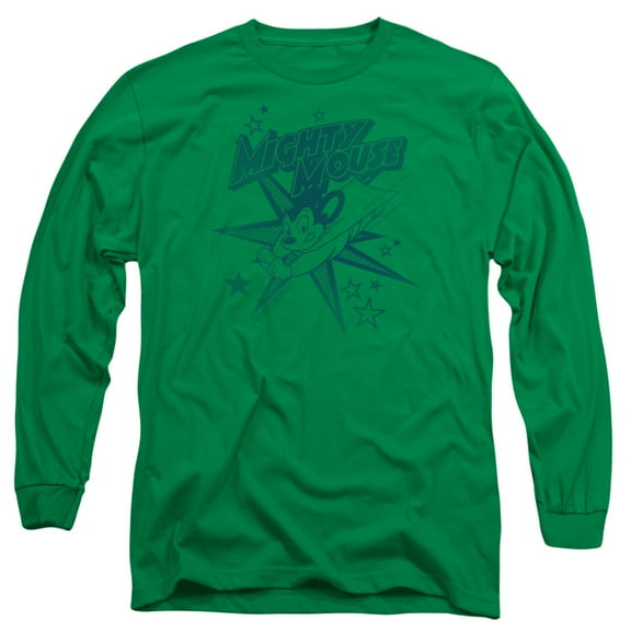 Mighty Mouse Mighty Mouse Long Sleeve Adult 18/1 T-Shirt Kelly Green