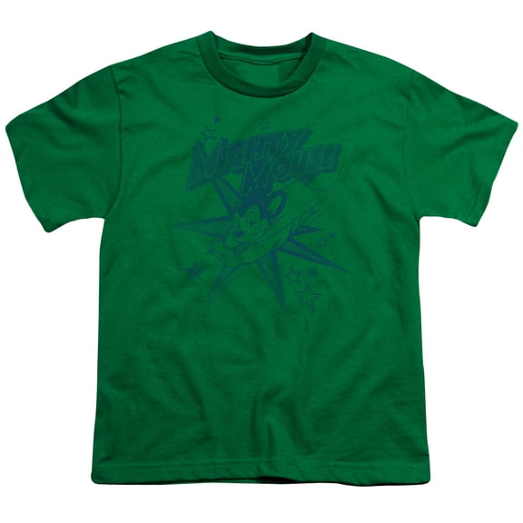Mighty Mouse - Mighty Mouse - Youth Short Sleeve Shirt - X-Large