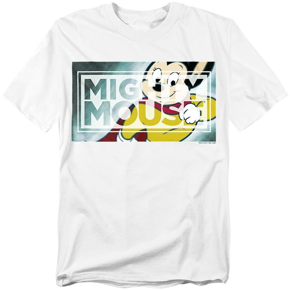 Mighty Mouse Mighty Rectangle Officially Licensed Adult T-Shirt M