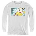 thumbnail image 1 of Mighty Mouse Mighty Rectangle Youth Long Sleeve T-Shirt White, 1 of 1