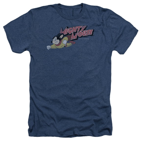 Mighty Mouse - Mighty Retro - Heather Short Sleeve Shirt - X-Large