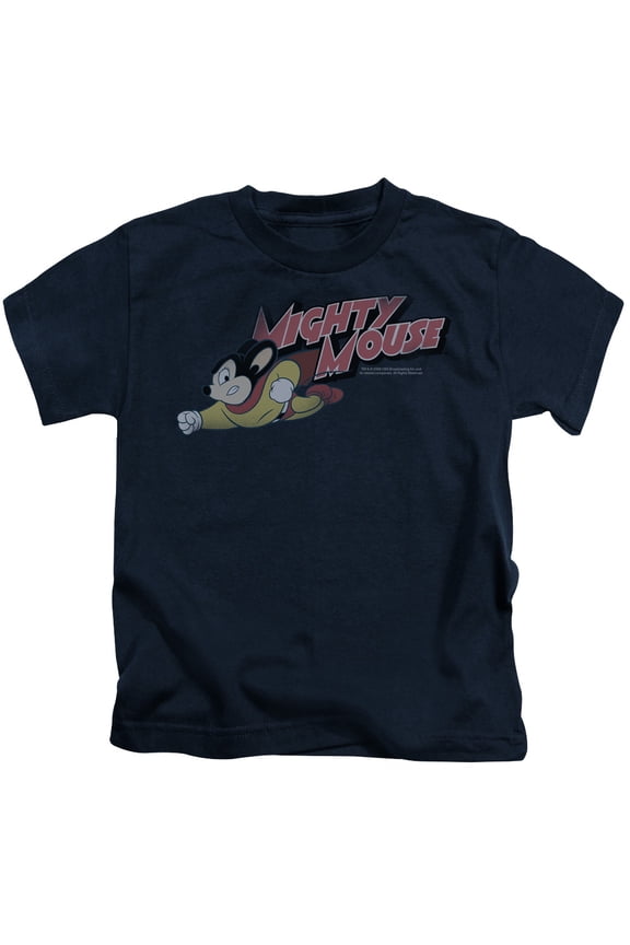 Mighty Mouse - Mighty Retro - Juvenile Short Sleeve Shirt - 7