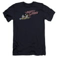 thumbnail image 1 of Mighty Mouse Mighty Retro Premium Canvas Adult Slim Fit 30/1 T-Shirt Navy, 1 of 1