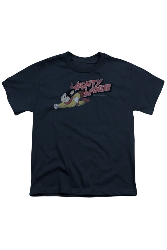 Mighty Mouse - Mighty Retro - Youth Short Sleeve Shirt - Small