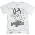 thumbnail image 1 of Mighty Mouse Mighty Sketch Youth 18/1 T-Shirt White, 1 of 1