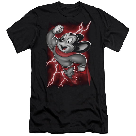 Mighty Mouse - Mighty Storm - Premium Slim Fit Short Sleeve Shirt - X-Large