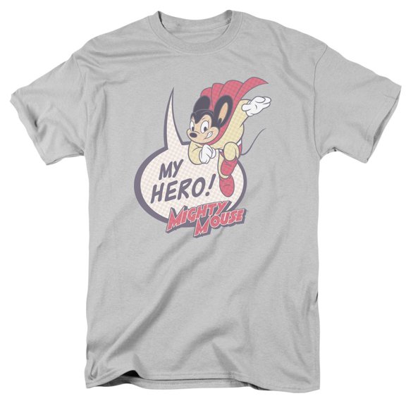 Mighty Mouse My Hero Officially Licensed Adult T-Shirt S