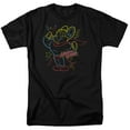 thumbnail image 1 of Mighty Mouse Neon Hero Adult 18/1 T-Shirt Black, 1 of 1