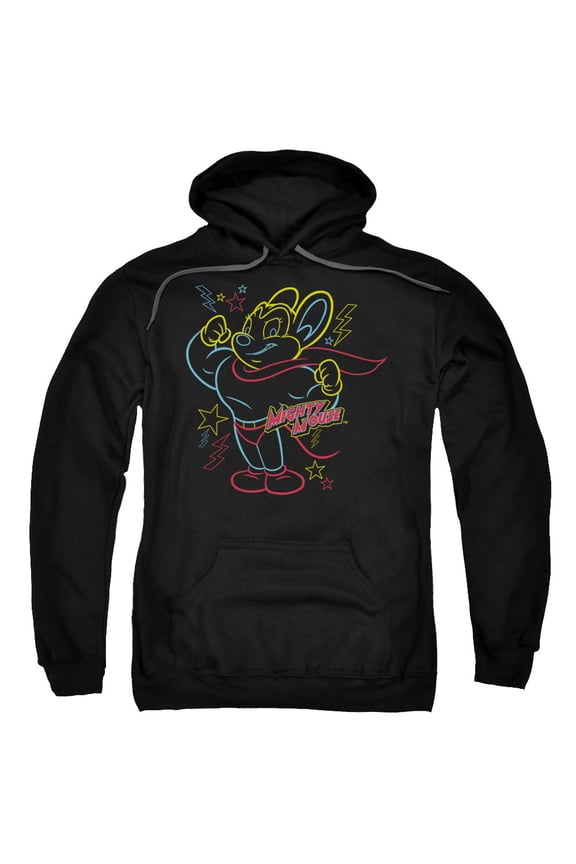 Mighty Mouse - Neon Hero - Pull-Over Hoodie - Large