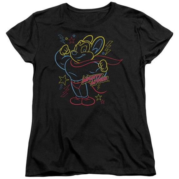 Mighty Mouse - Neon Hero - Women's Short Sleeve Shirt - XX-Large