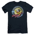 thumbnail image 1 of Mighty Mouse Planet Cheese Adult 30/1 T-Shirt Navy, 1 of 2