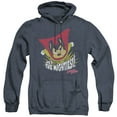 thumbnail image 1 of Mighty Mouse The Mightiest Adult Heather Hoodie Sweatshirt Navy, 1 of 1