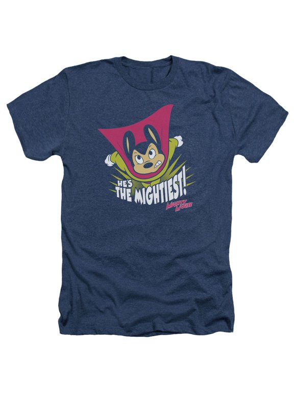 Mighty Mouse - The Mightiest - Heather Short Sleeve Shirt - Medium