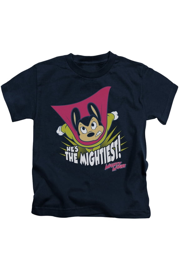 Mighty Mouse The Mightiest Youth 18/1 T-Shirt Navy