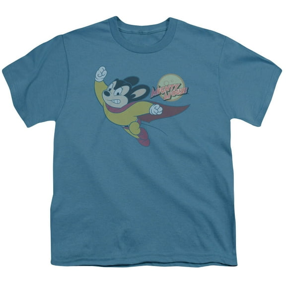 Mighty Mouse To The Sky Youth 18/1 T-Shirt Slate