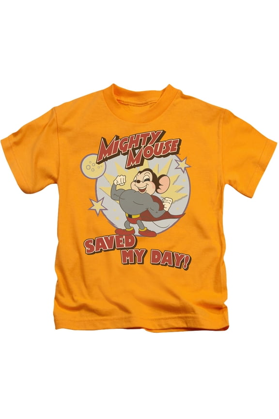 Mighty Mouse Vintage Day Youth 18/1 T-Shirt Gold