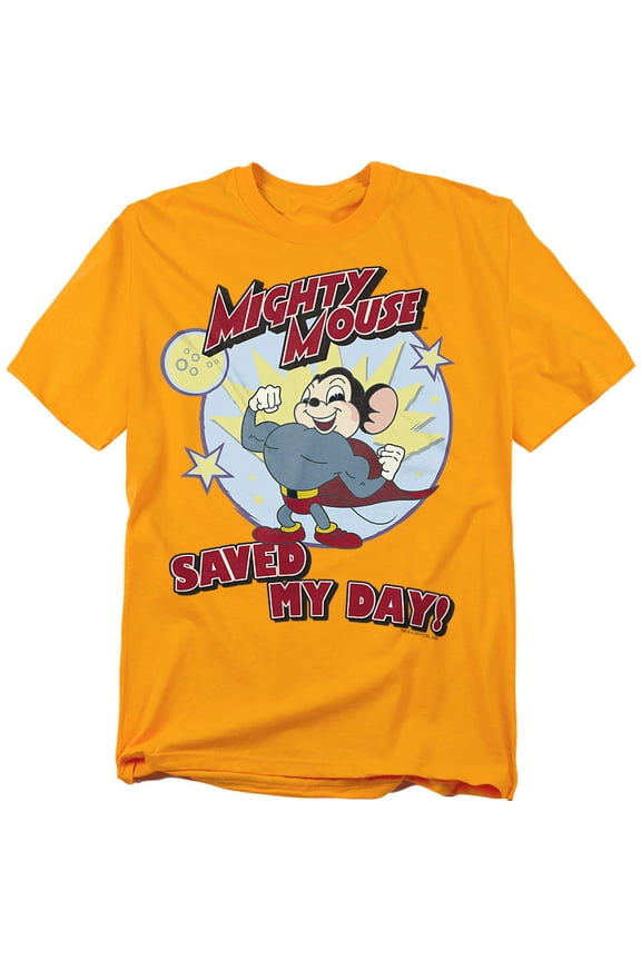 Mighty Mouse Vintage Day Officially Licensed Adult T-Shirt M