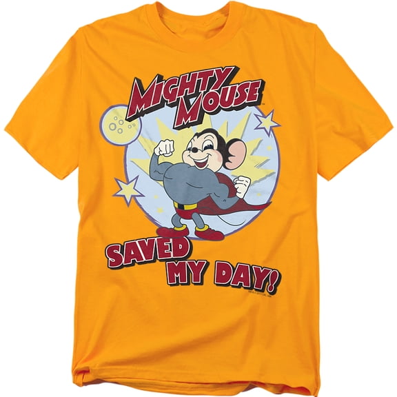 Mighty Mouse Vintage Day Officially Licensed Adult T-Shirt XL