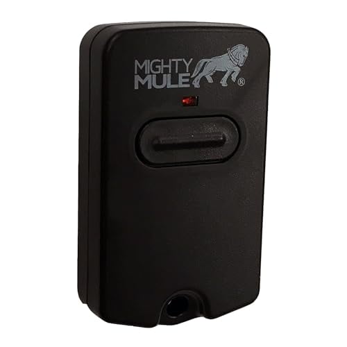 Mighty Mule Single Button Gate Opener Remote (FM135) , Black