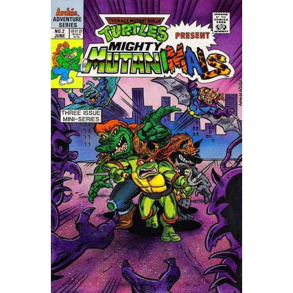 Mighty Mutanimals (Mini-Series) #2 VF ; Archie Comic Book
