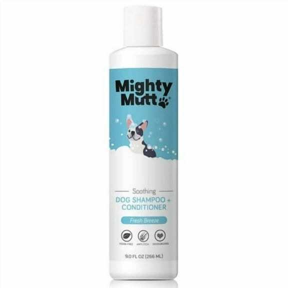 Mighty Mutt Natural and Hypoallergenic Dog Shampoo and Conditioner | Anti-Itch, Deodorizing and Soothing | Dog shampoo for smelly dogs | 9 oz