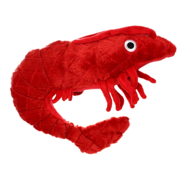 Mighty Ocean Prawn Durable Plush Squeaky Dog Toy