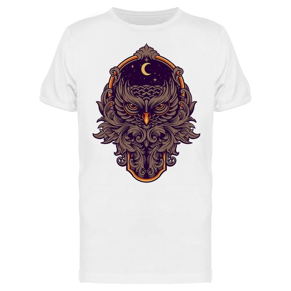 Mighty Owl T-Shirt Men -Image by Shutterstock, Male Large