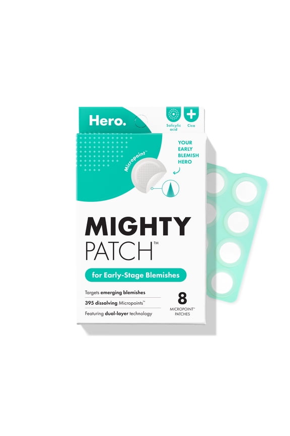 Mighty Patch Micropoint for Blemishes, Early-Stage Blemish Patch, 8 Count