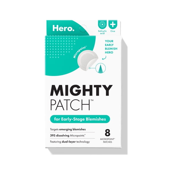 Hero Cosmetics Mighty Patch Micropoint for Blemishes, Early-Stage Blemish Patch, 8 Count