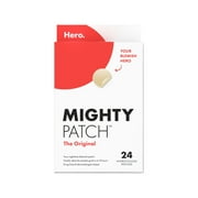 Hero Cosmetics Mighty Patch Original, Nighttime Hydrocolloid Acne Pimple Patch, 24ct